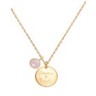 Personalised Rose Chalcedony Gemstone - Gold 