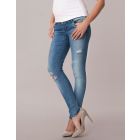 Over Bump Ripped Maternity Jeans