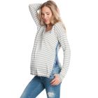 Striped Cotton Blend Maternity & Nursing Jumper