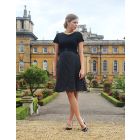 Black Silk & Ponte Maternity & Nursing Dress
