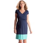 Blue & Aqua Maternity and Nursing Wrap Dress 