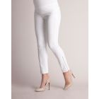 Cropped Under Bump White Maternity Jeans