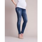 Faded Over Bump Skinny Maternity Jeans
