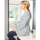 Striped Cotton Maternity & Nursing Tunic