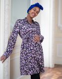 Maternity to Nursing Belted Tunic – Floral Print