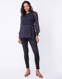 Black Over Bump Super-Skinny Maternity Jeans