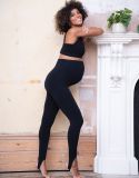 Seamless Over Bump Stirrup Maternity Leggings