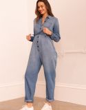 Tencel Denim Maternity Jumpsuit