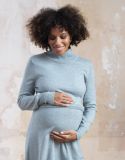 Sage Wool Blend Maternity & Nursing Sweater Dress