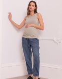 Jersey Maternity-To-Nursing Tank With Built-In Bra