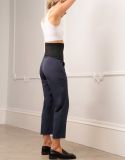 Tapered Navy Post Maternity Shaping Trousers