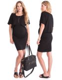 Black Maternity & Nursing Dress Multiway Kit